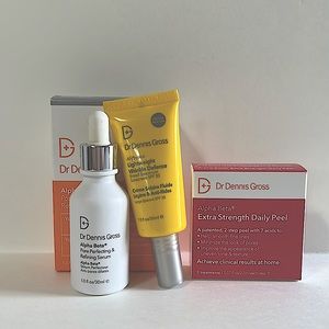 Dr Dennis Gross Skincare Bundle Serum, Peel and Sunscreen